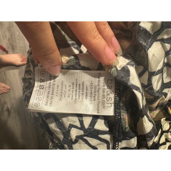 Ba&Sh May Button Front Floral Mini Lady Dress Size Small EUC Preowned - Picture 5 of 10